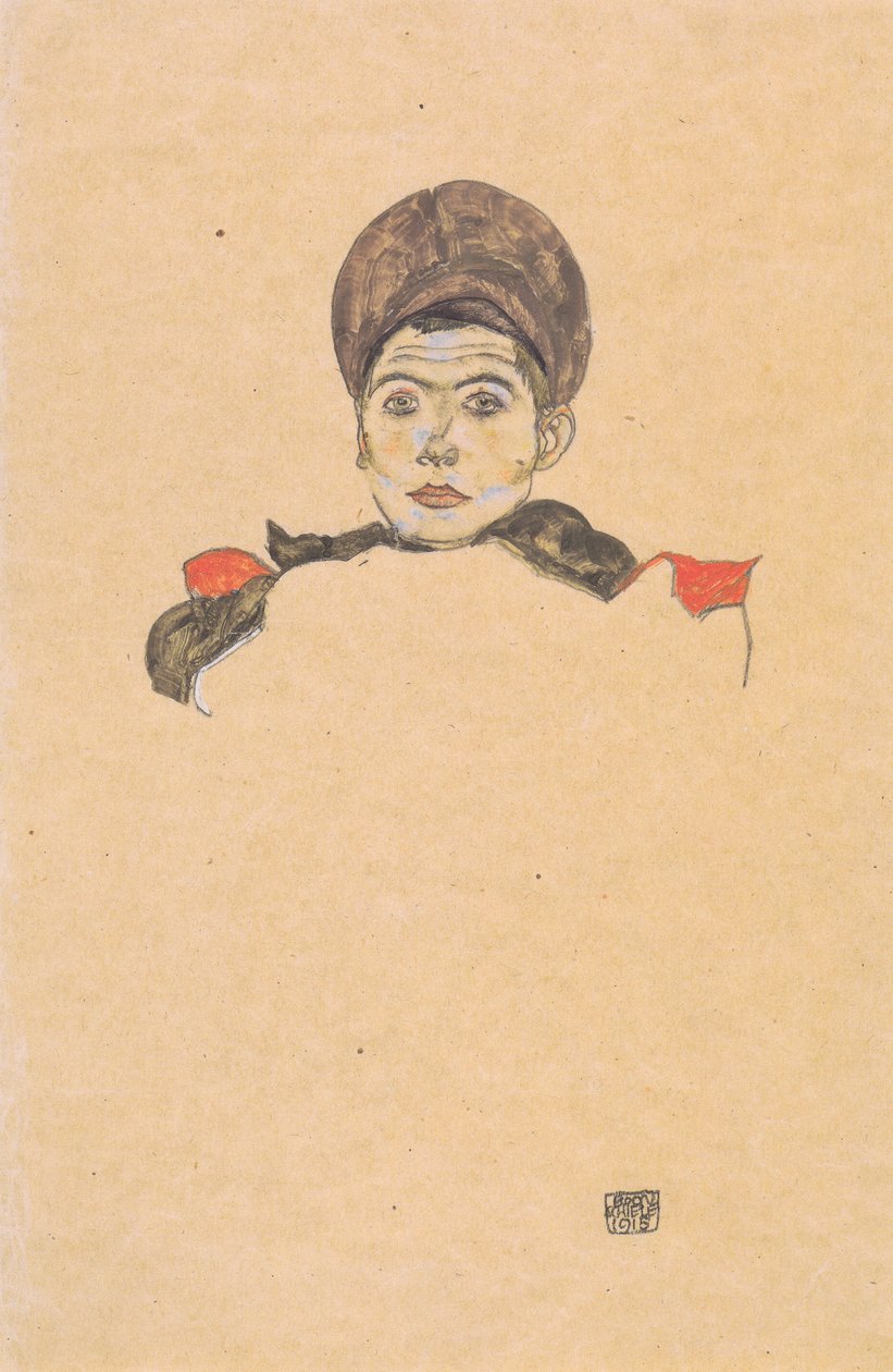 Ruský válečný zajatec od Egon Schiele