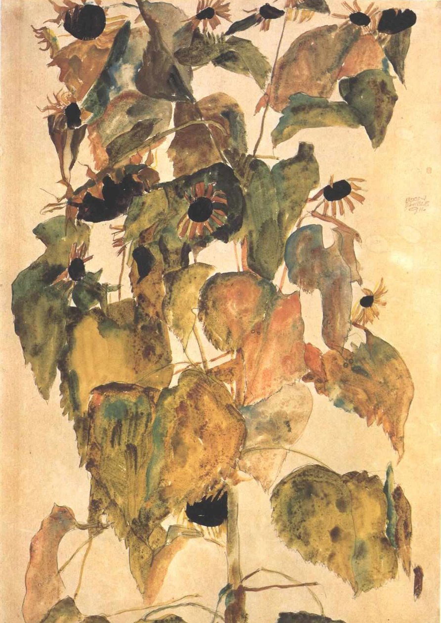 slunečnice od Egon Schiele