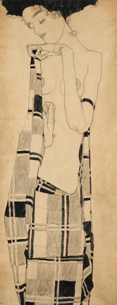 Stojící dívka od Egon Schiele