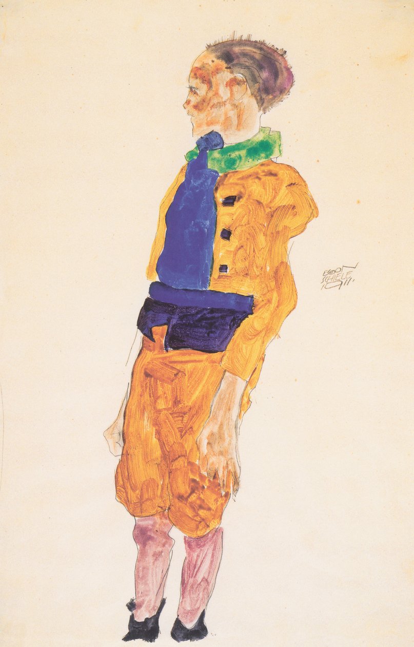 Stojící chlapec od Egon Schiele