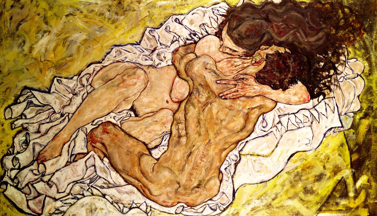 Objetí, 1917 od Egon Schiele
