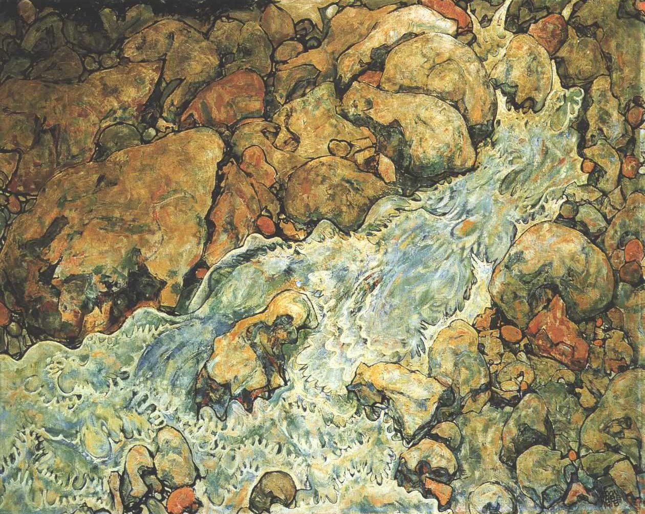 Wildbach od Egon Schiele