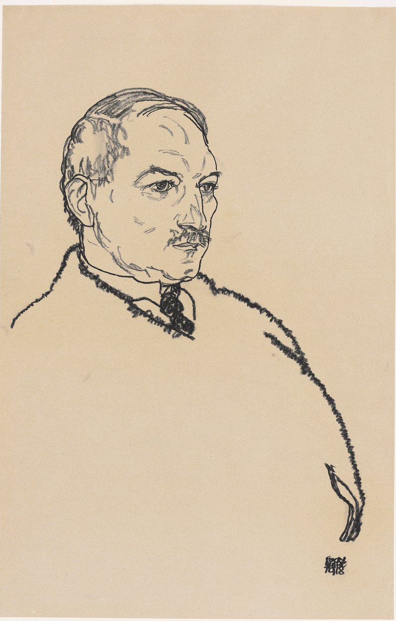 August Lederer, 1918 od Egon Schiele
