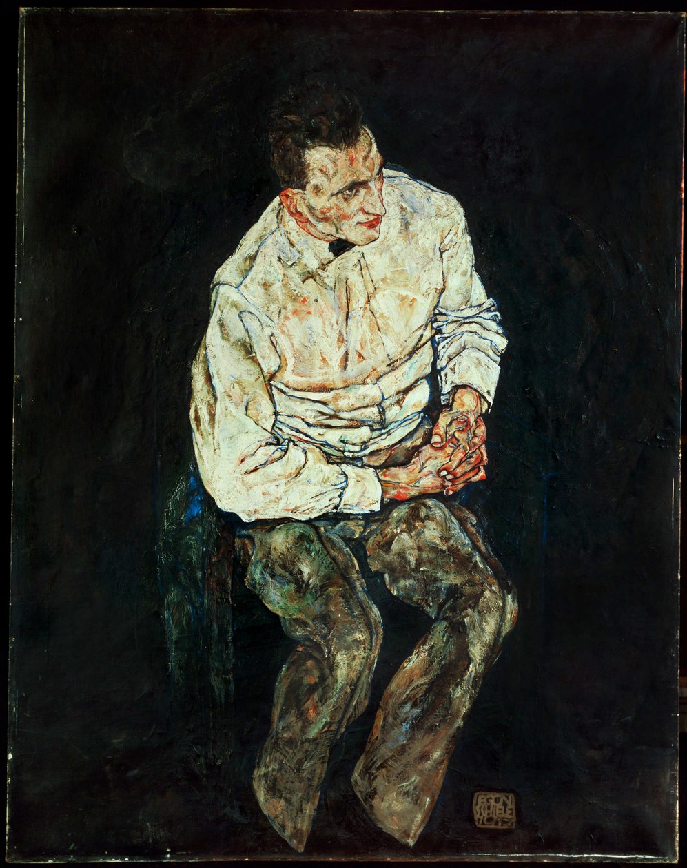 Portrét Karla Gruenwalda [Portrait Karl Gruenwald] ... od Egon Schiele