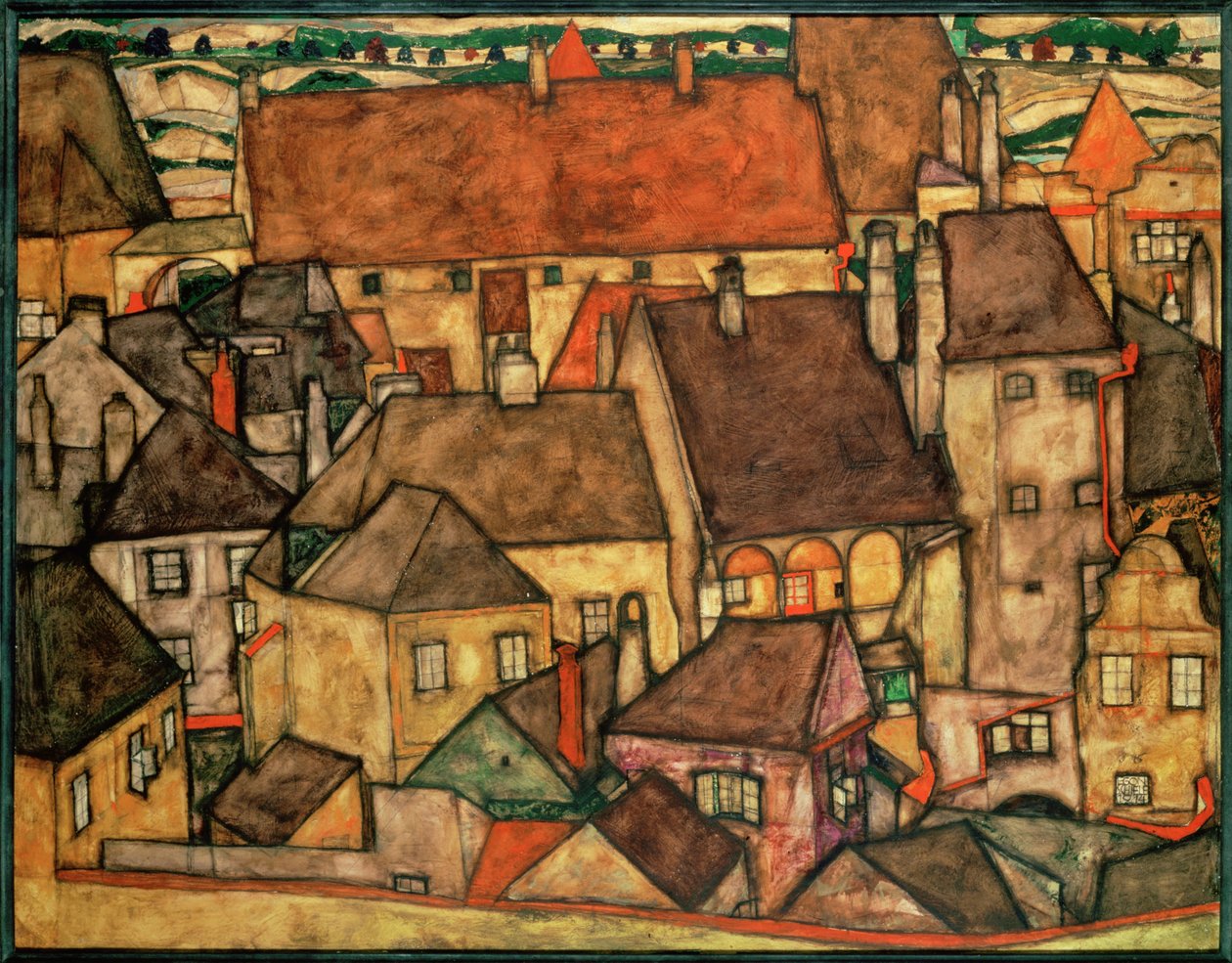 Žluté město ... od Egon Schiele