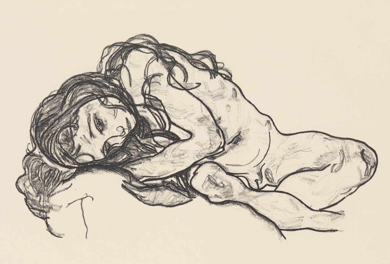 Dívka, 1918. od Egon Schiele