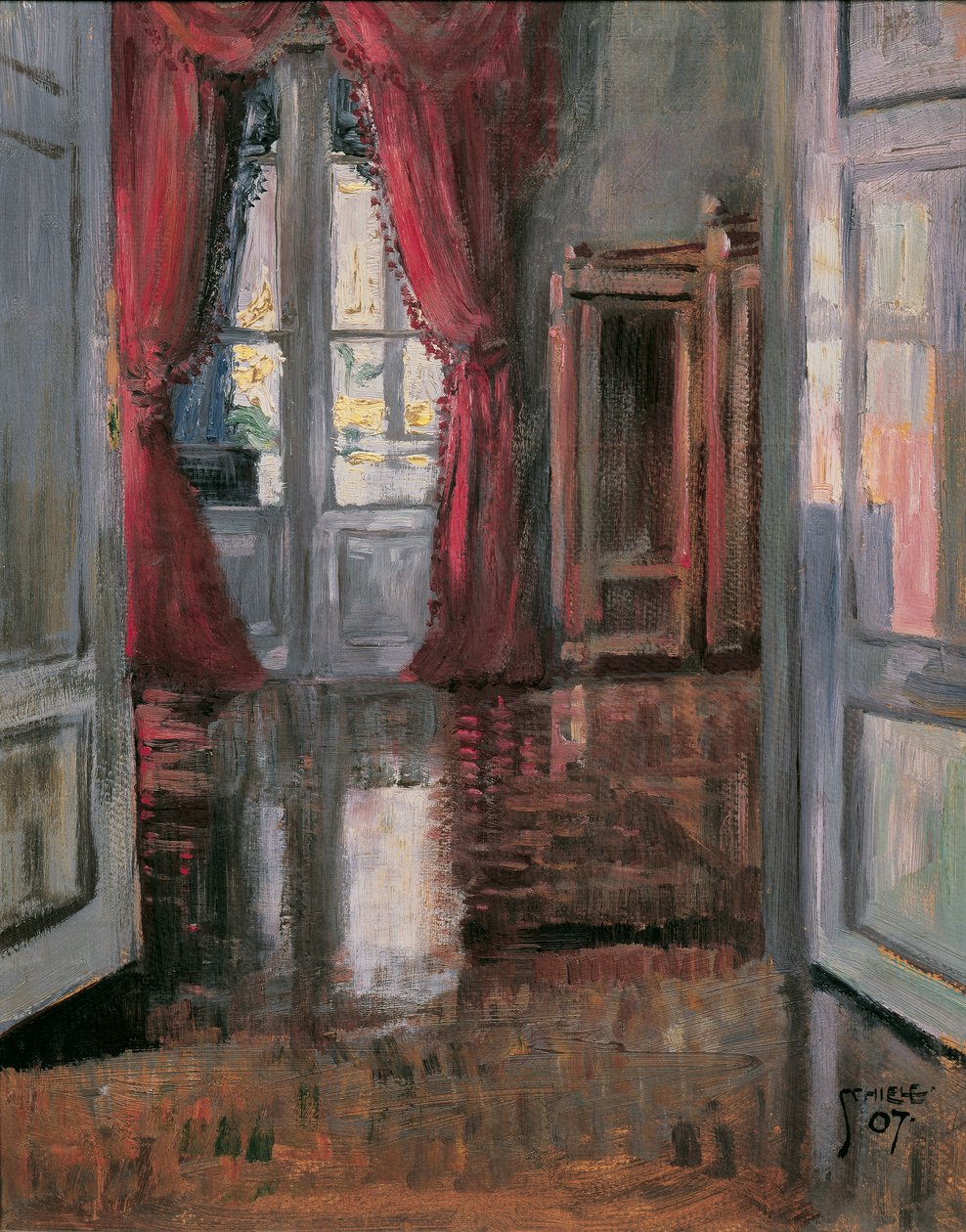 Interiér od Egon Schiele