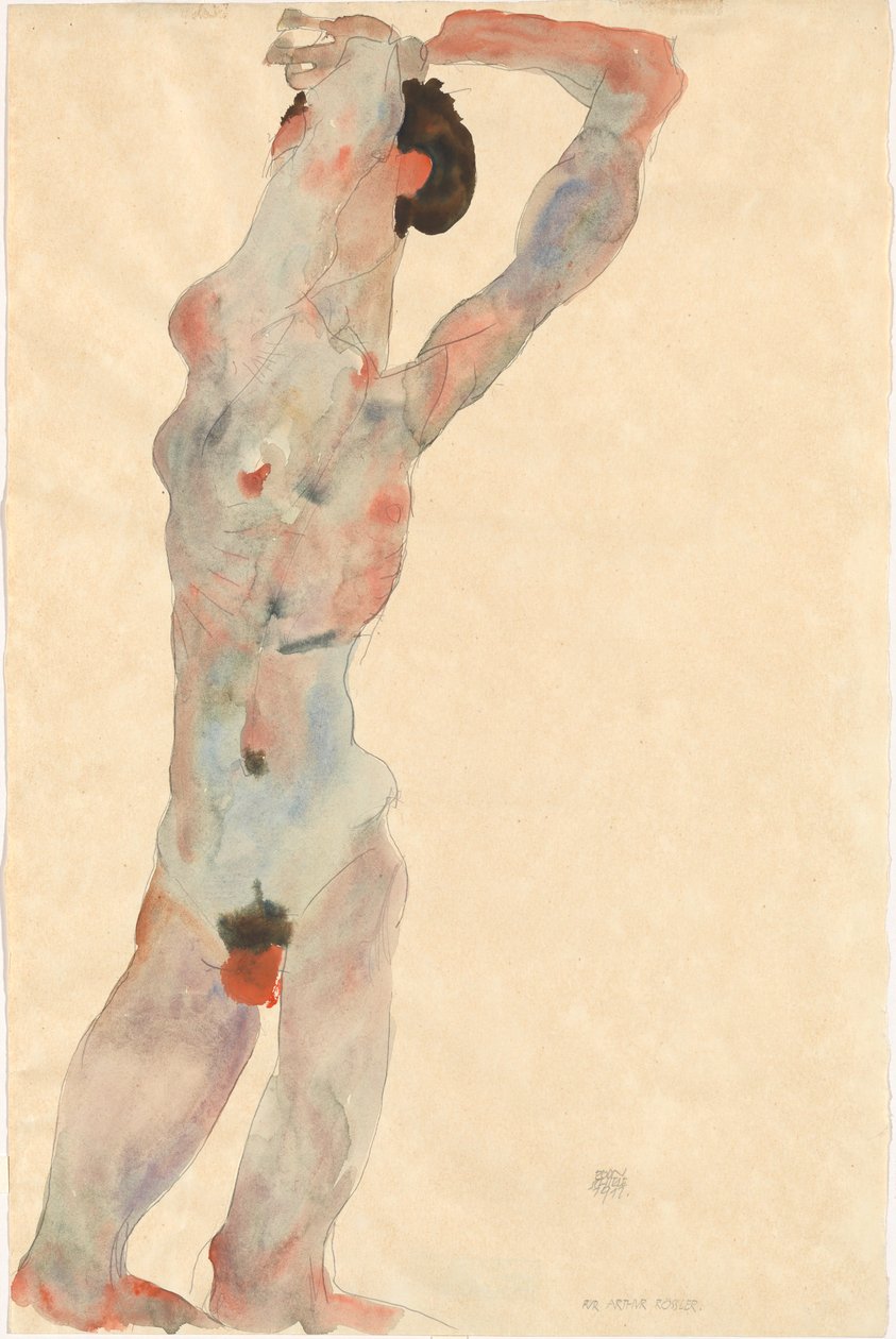 Mužský akt, 1912. od Egon Schiele