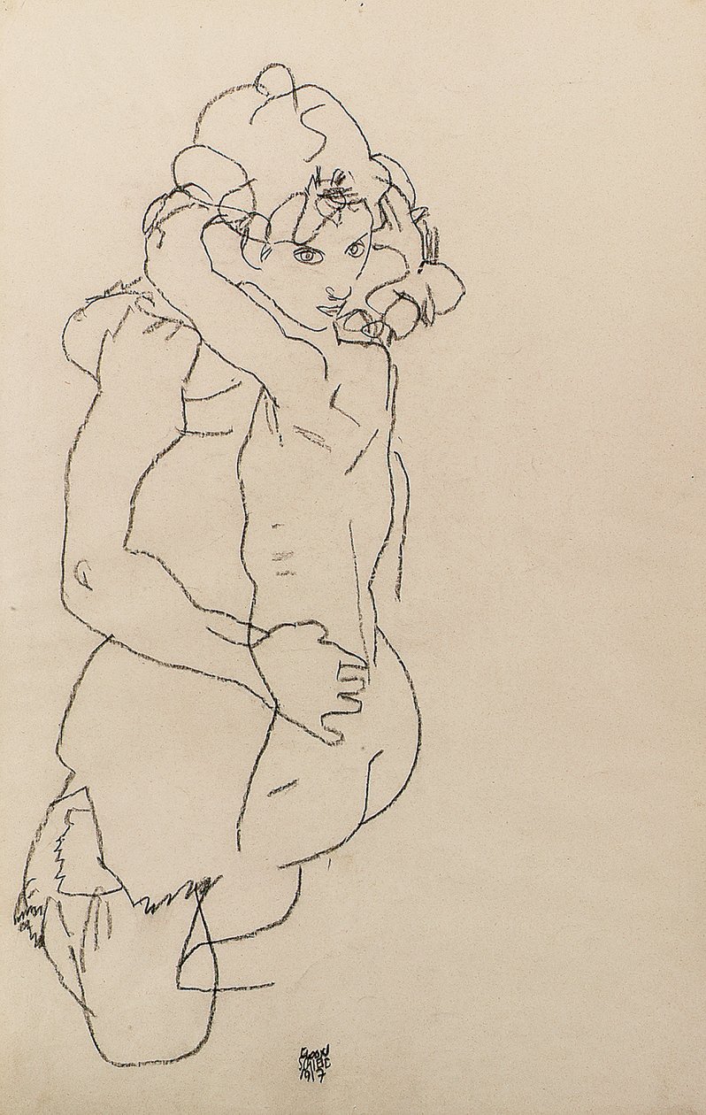 Matka a dítě od Egon Schiele