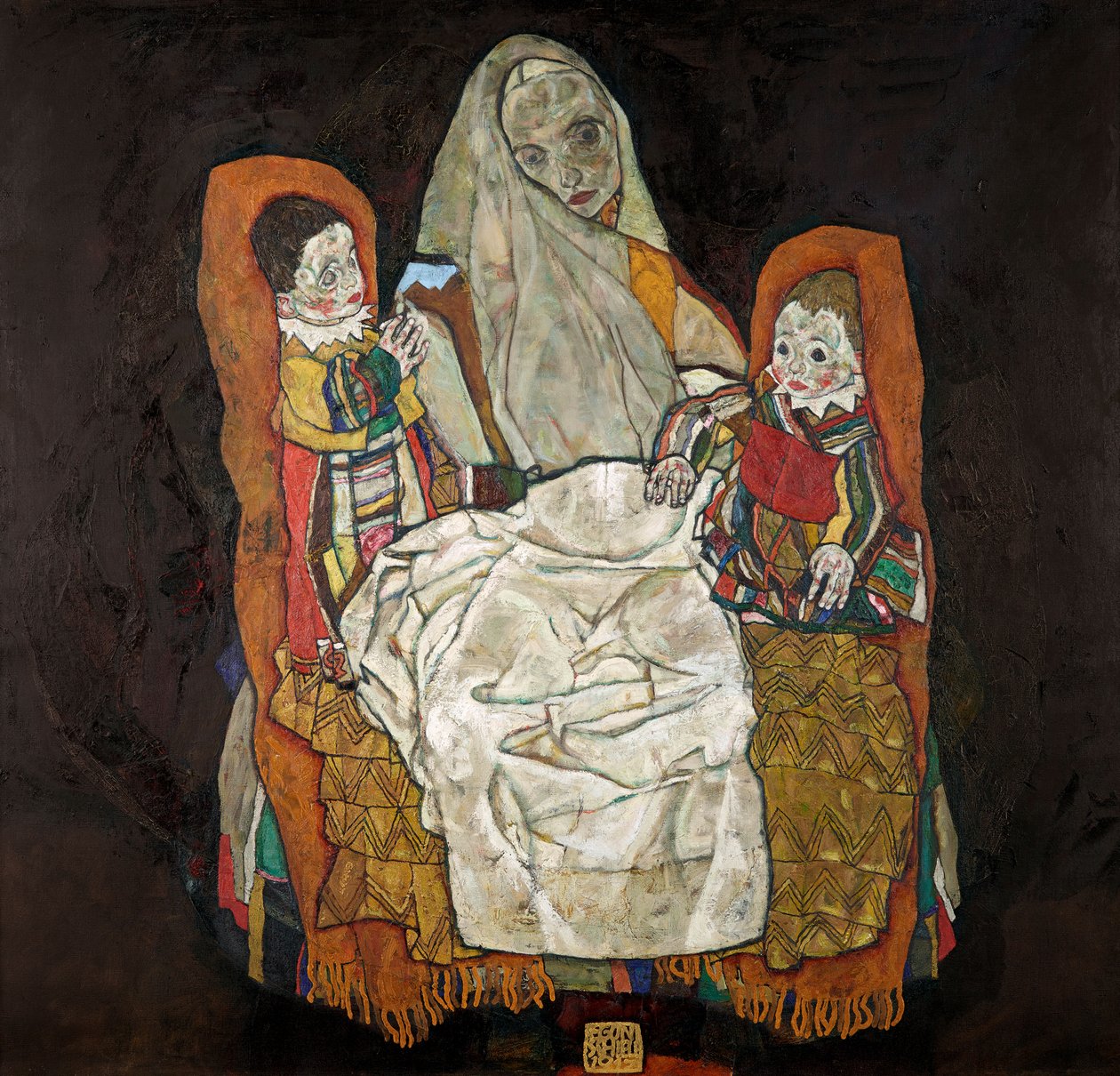 Matka se dvěma dětmi III, 1915-1917. od Egon Schiele