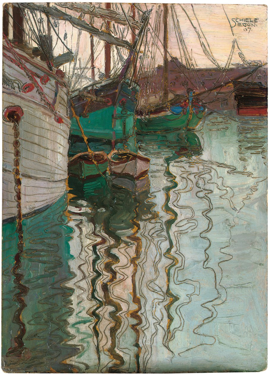 Přístav Terst, 1907 od Egon Schiele