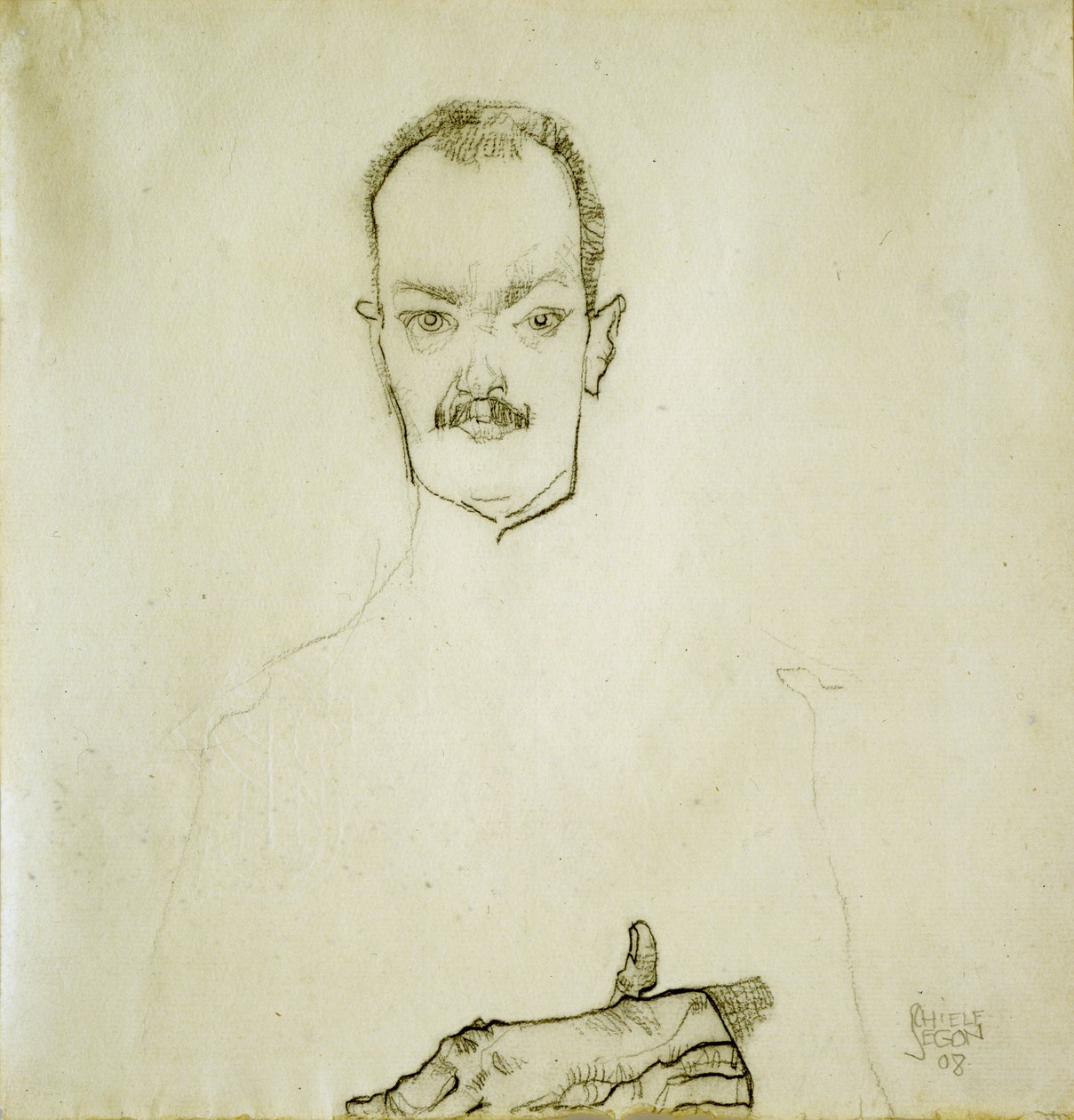 Portrét Arthura Roesslera, 1910 od Egon Schiele