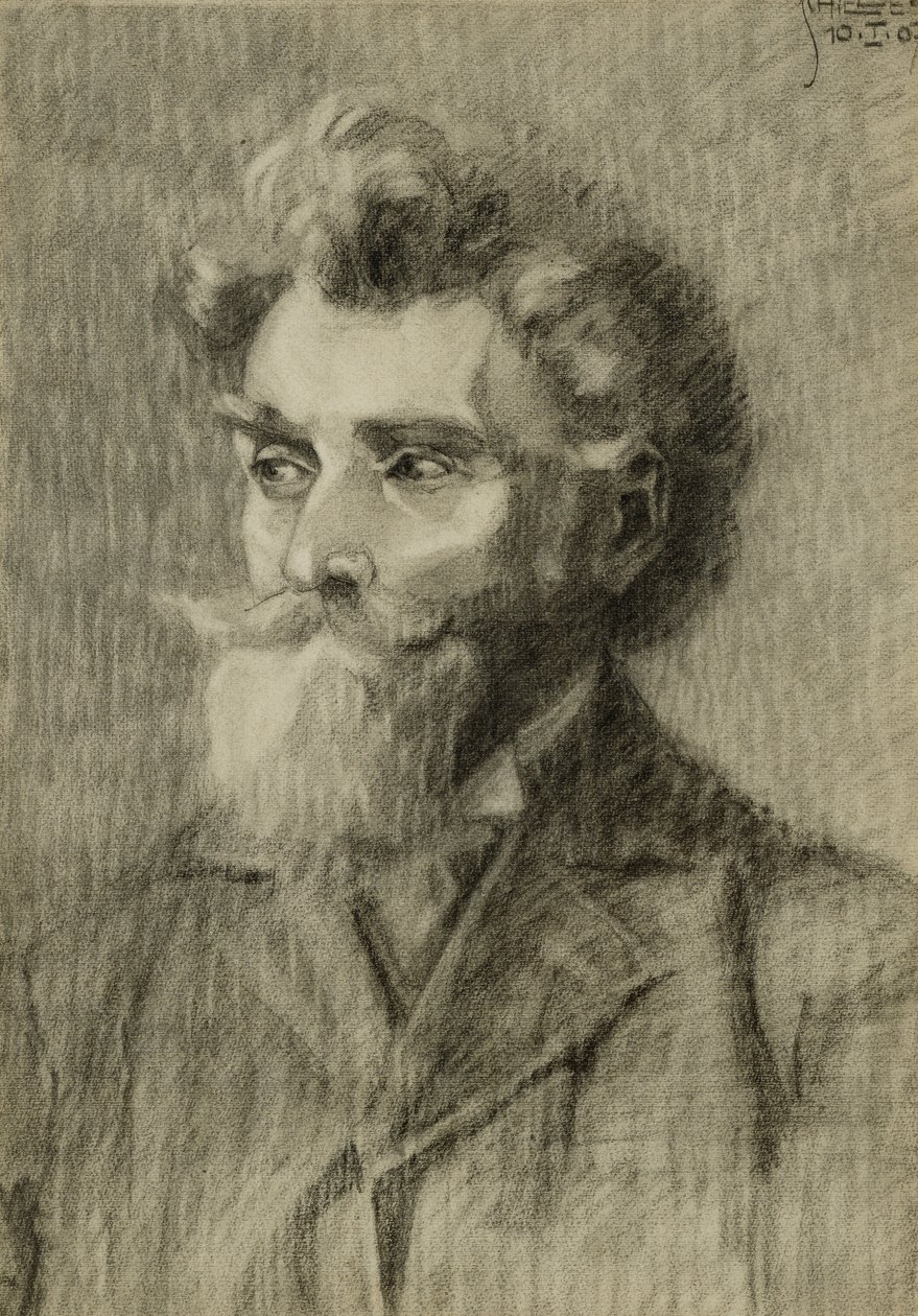 Portrét muže; Mannerportrait, 1907 od Egon Schiele