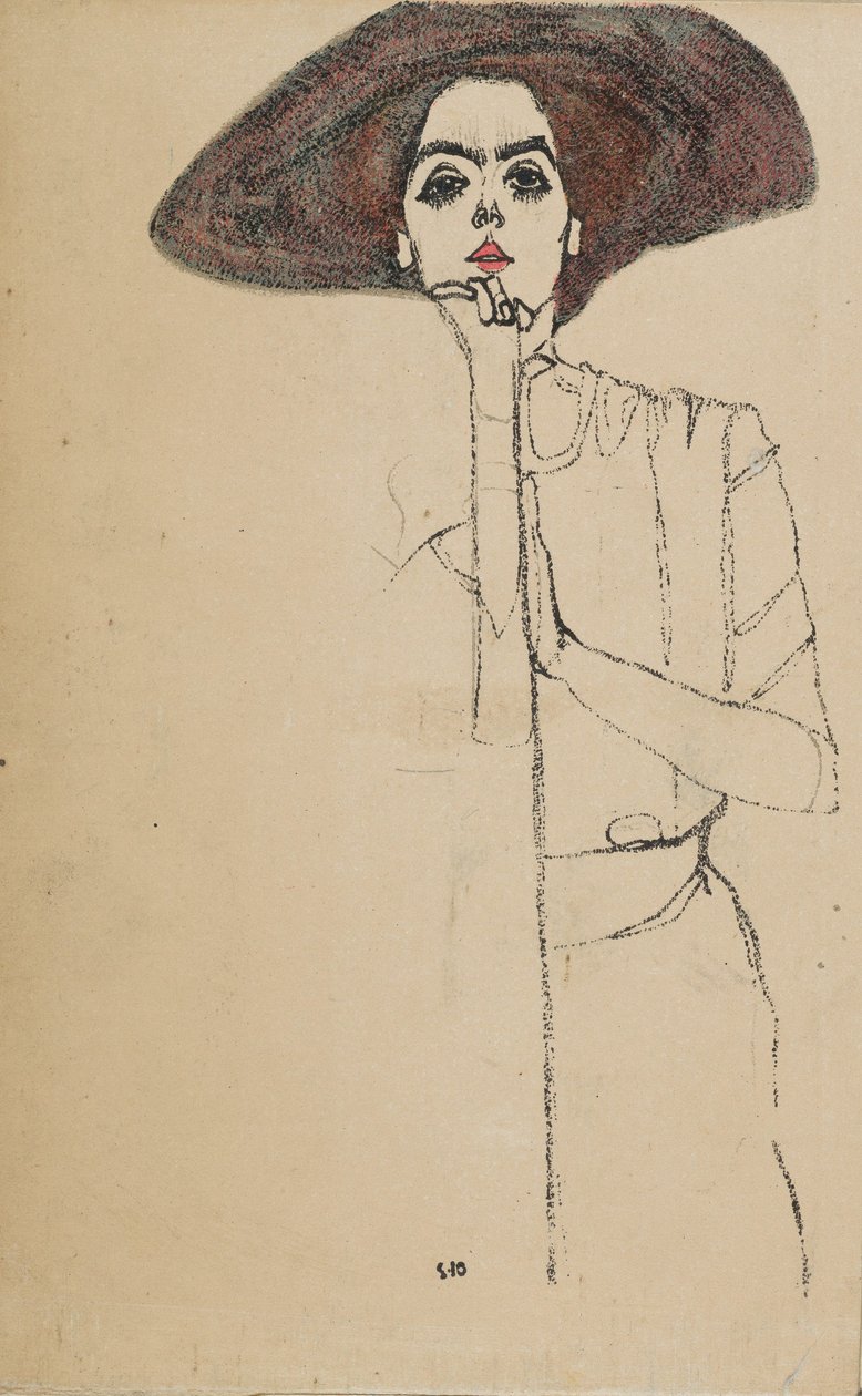 Portrét ženy, 1910. od Egon Schiele