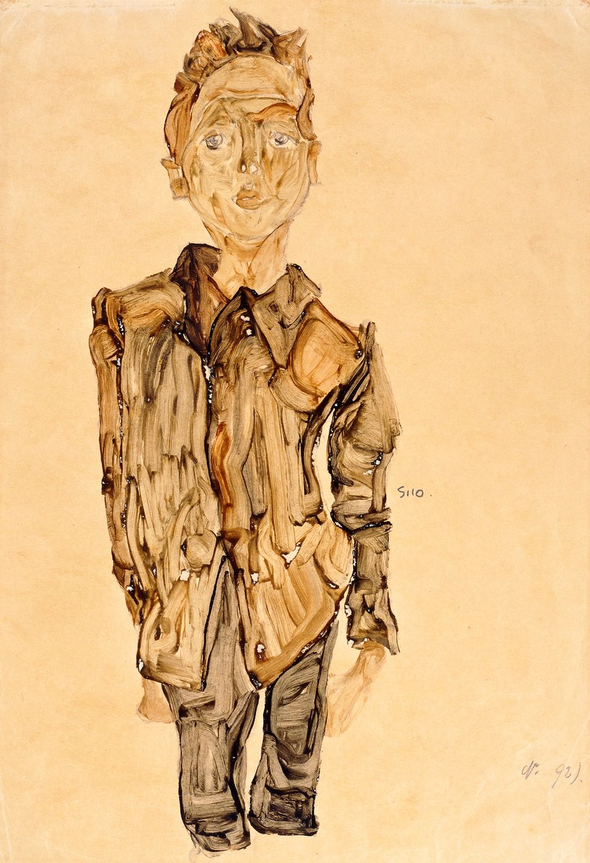 Portrét mládí, 1910 od Egon Schiele