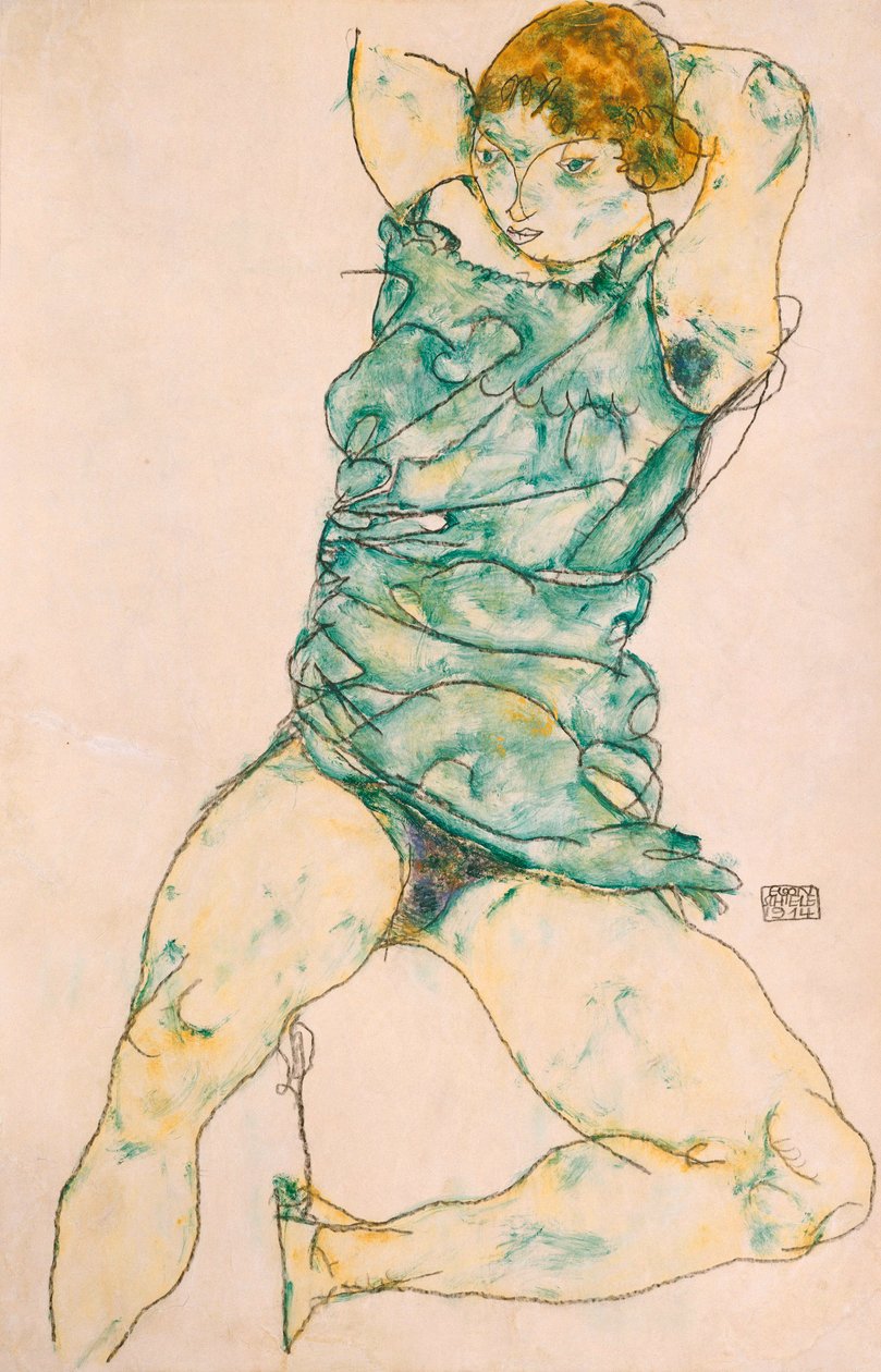 Ležící dívka, 1914 od Egon Schiele
