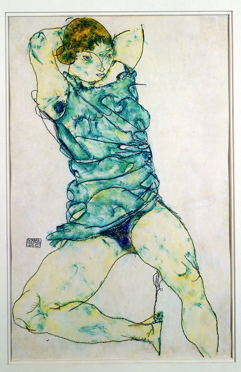 Ležící dívka od Egon Schiele