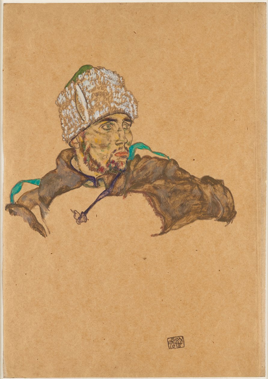 Ruský válečný zajatec, 1915. od Egon Schiele