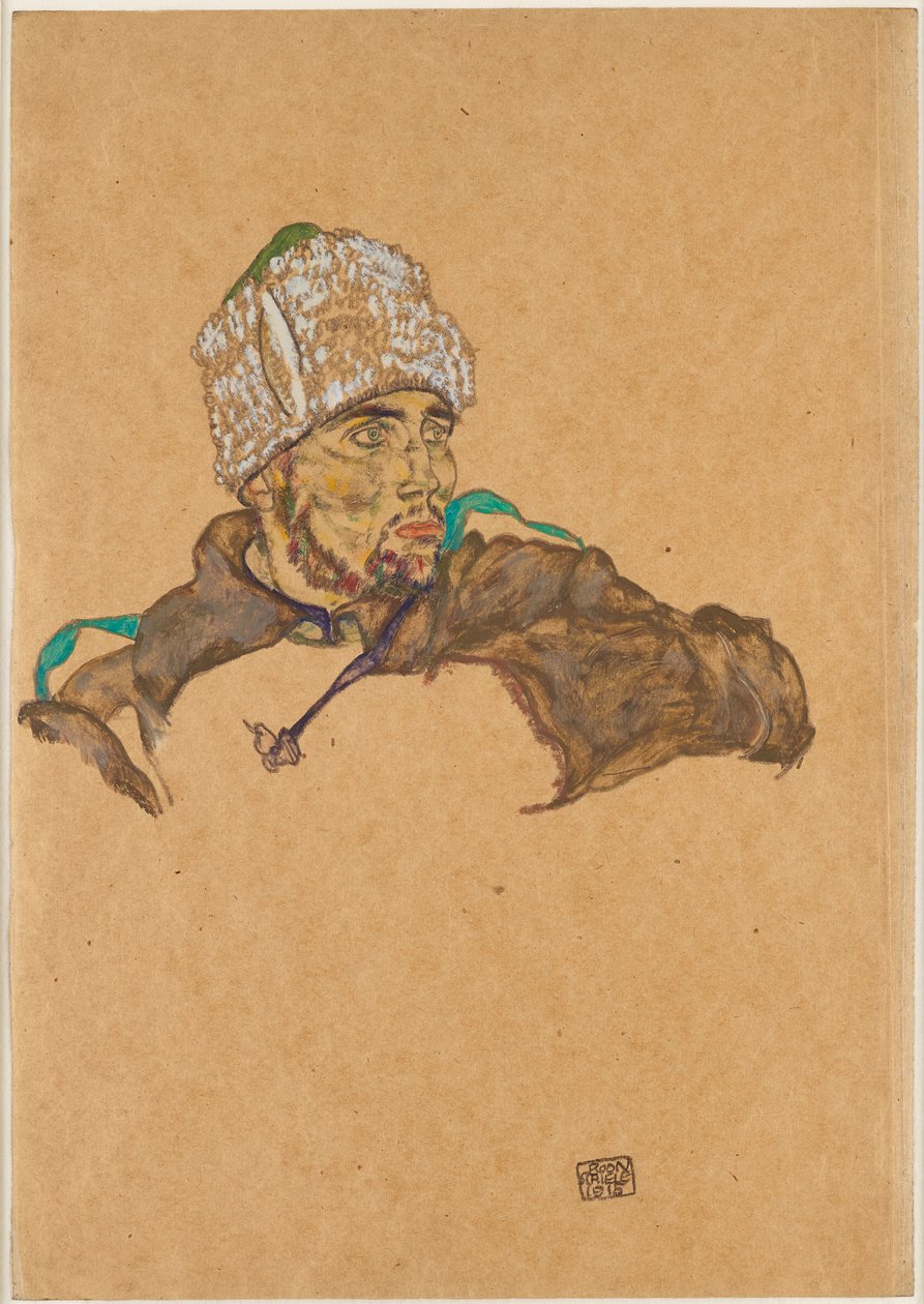 ruský válečný zajatec od Egon Schiele