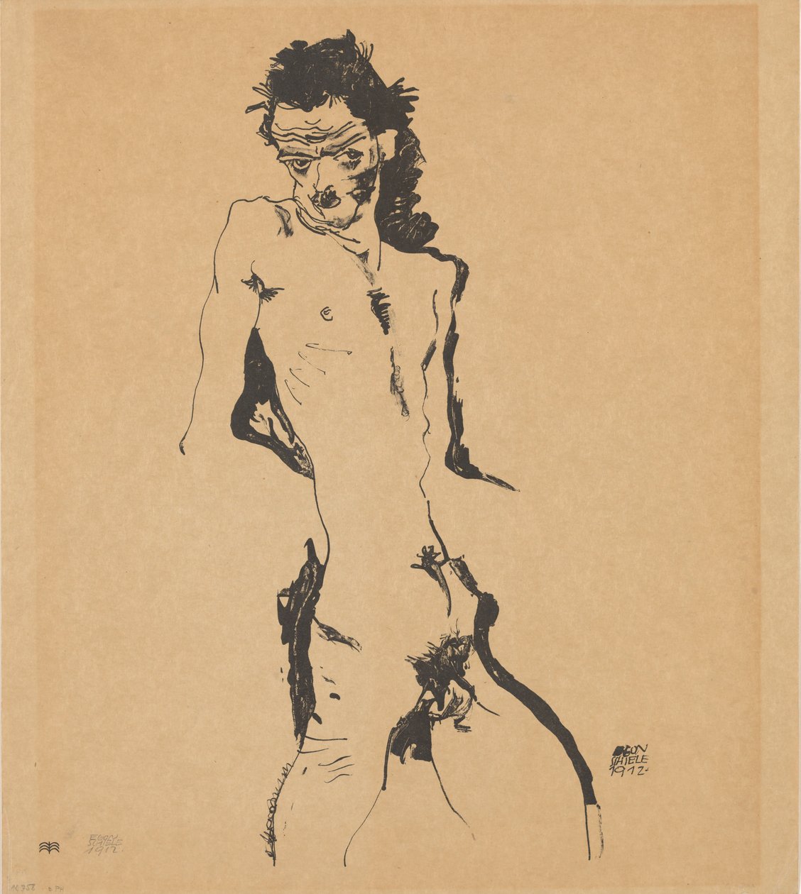 Autoportrét, 1912. od Egon Schiele