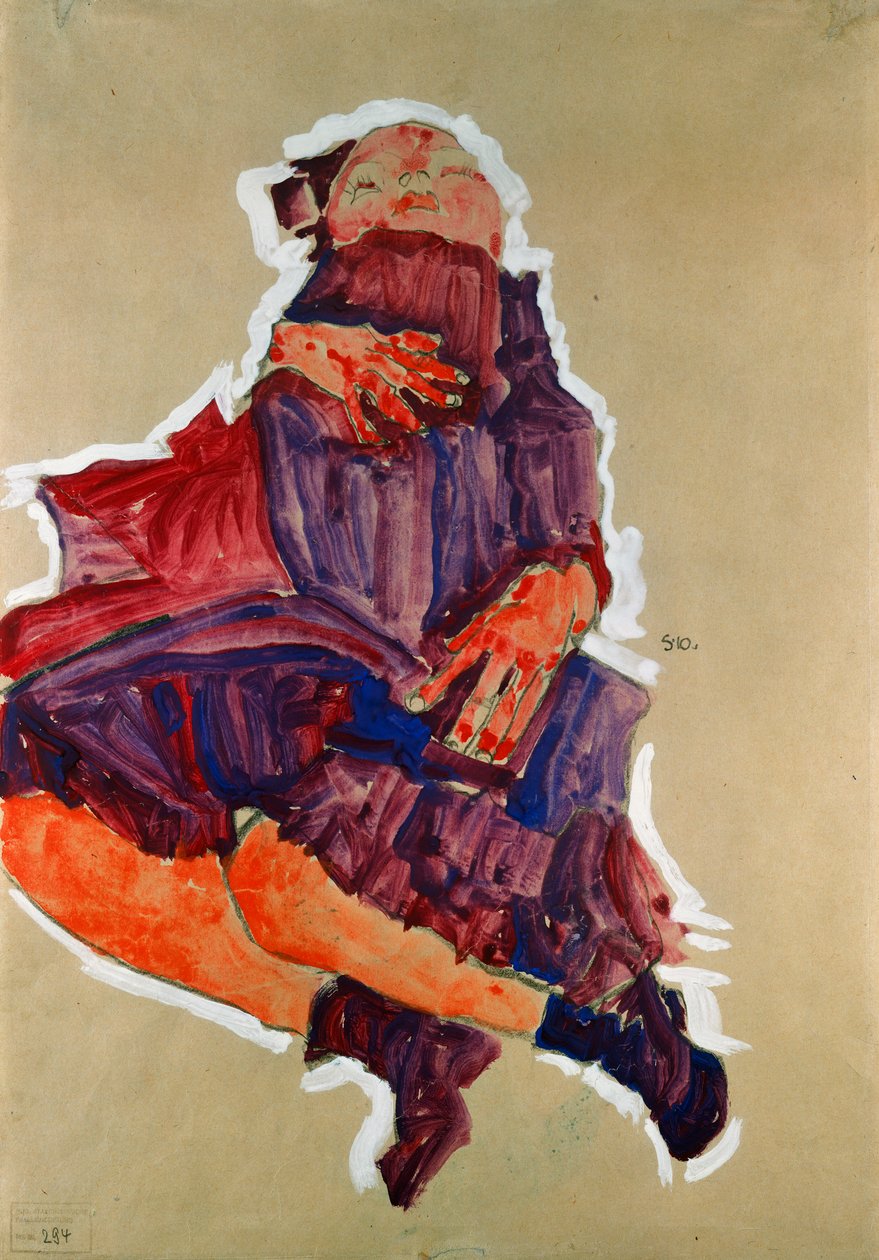 Spící dítě, 1910 od Egon Schiele