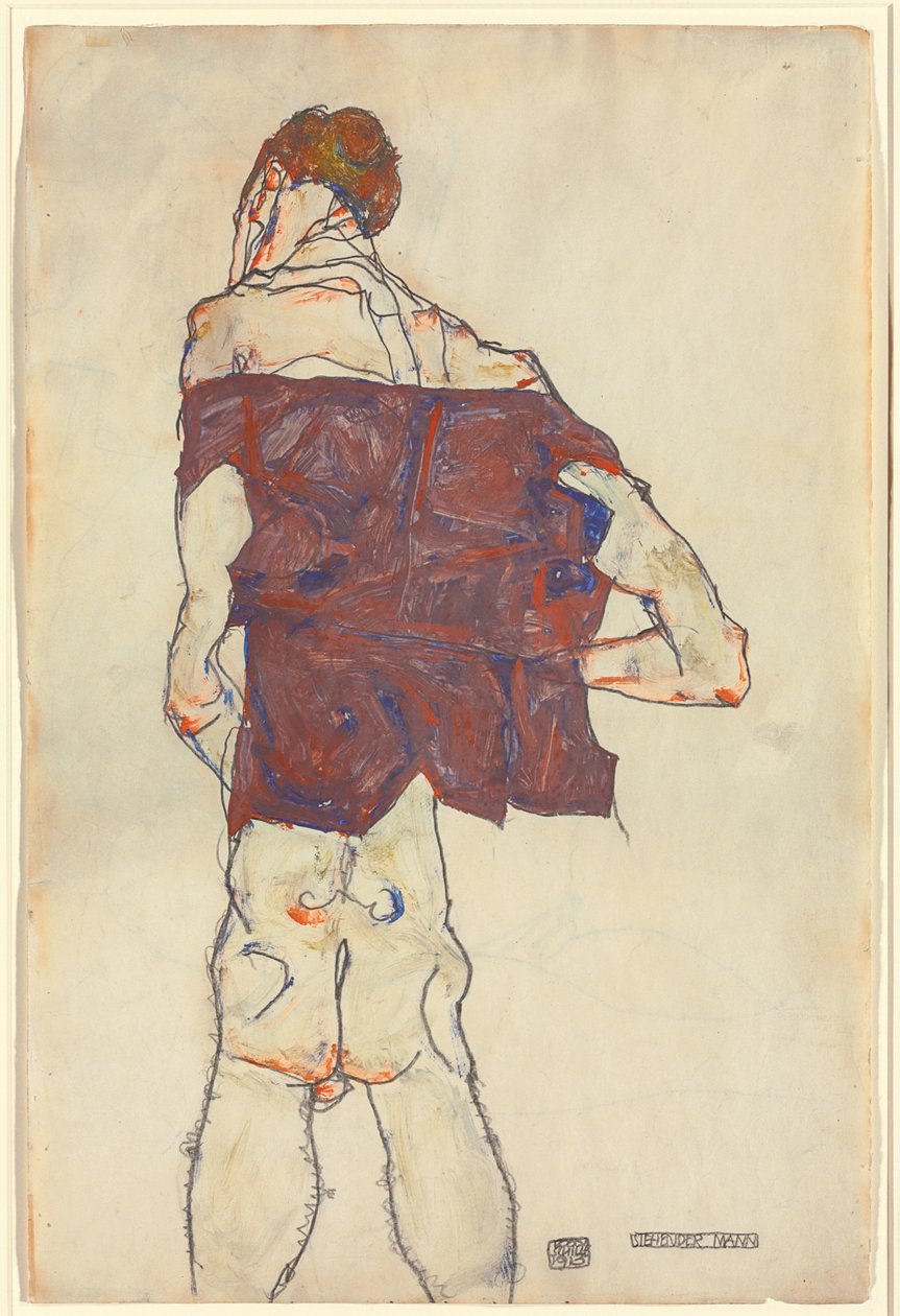 Stojící muž od Egon Schiele