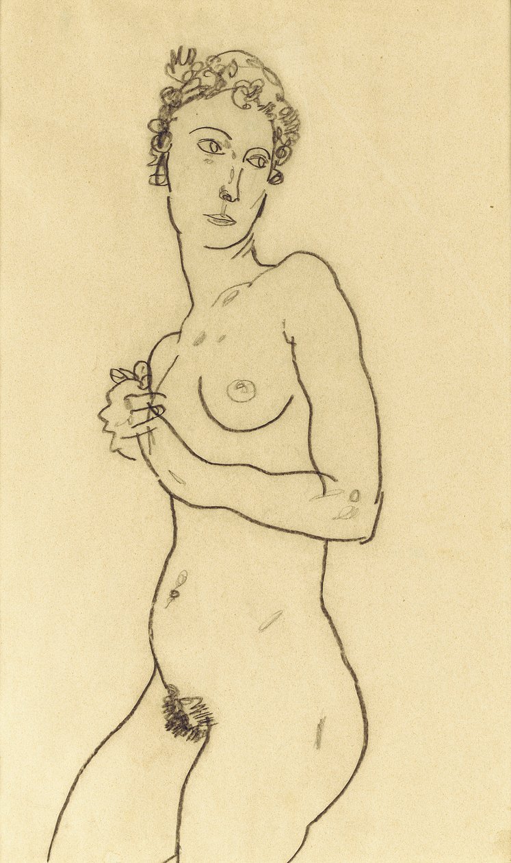 Stojící nahý, 1918 od Egon Schiele