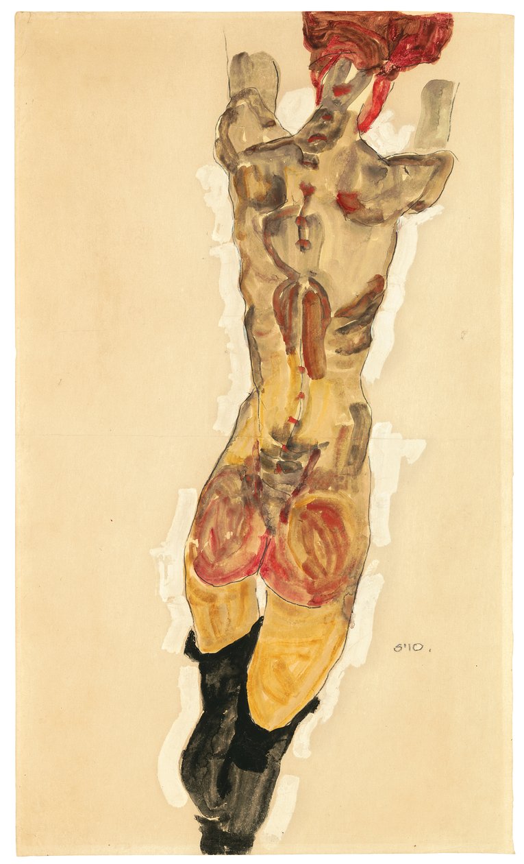 Nahý, 1910 od Egon Schiele