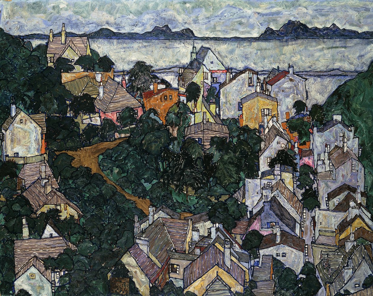 Letní krajina; Letní krajina, 1917 od Egon Schiele