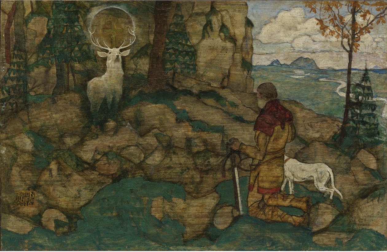 Vize svatého Huberta od Egon Schiele