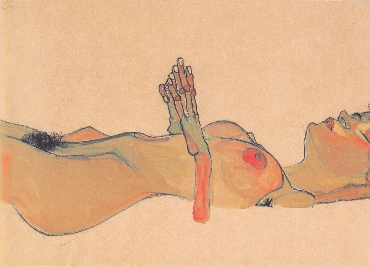 Kuollut tyttö od Egon Schiele