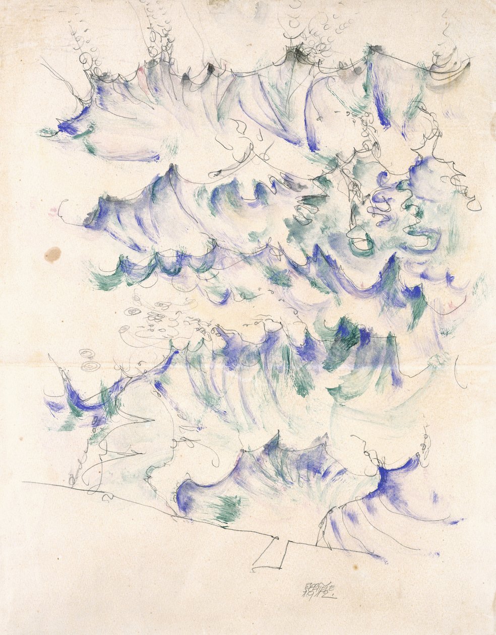 Vlny, 1912 od Egon Schiele