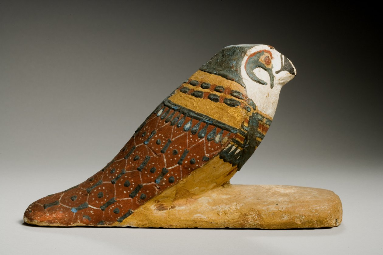 Falcon, třetí přechodné období-počátek pozdního dynastického období, cca 800-600 př.nl (dřevo) od Egyptian