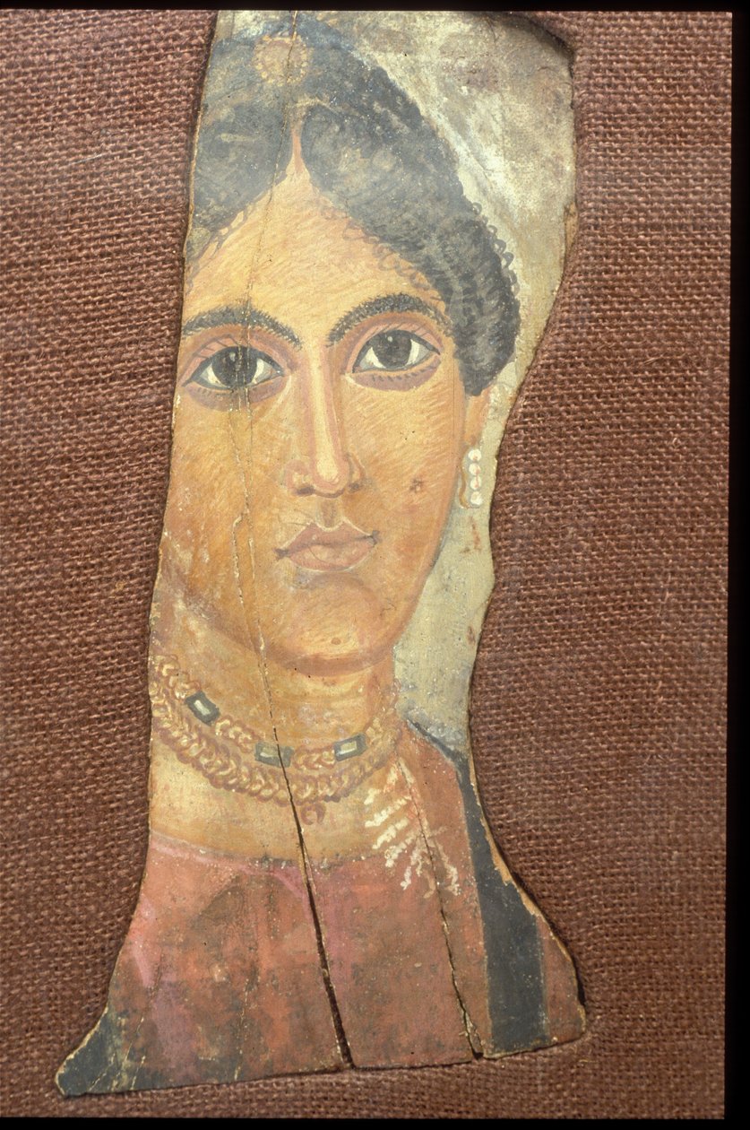 Portrét ženy (enkaustika na dřevě) od Egyptian