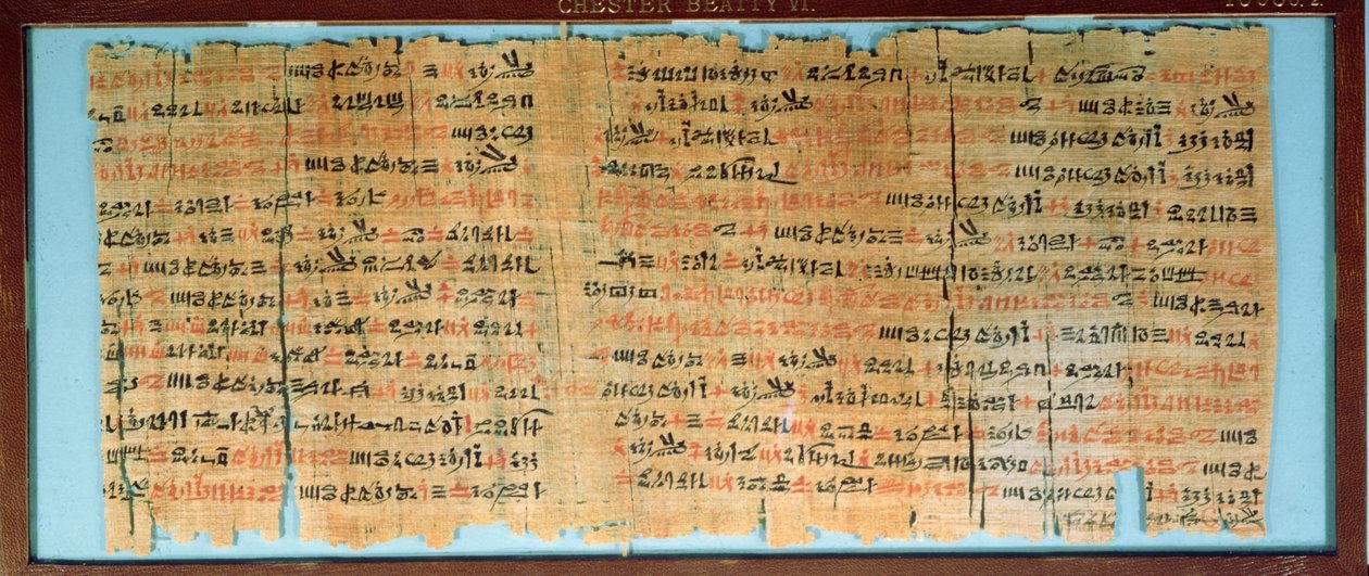 Lékařský papyrus Chestera Beattyho, Nová říše, cca 1200 př. n. l. (papyrus) od Egyptian 19th Dynasty