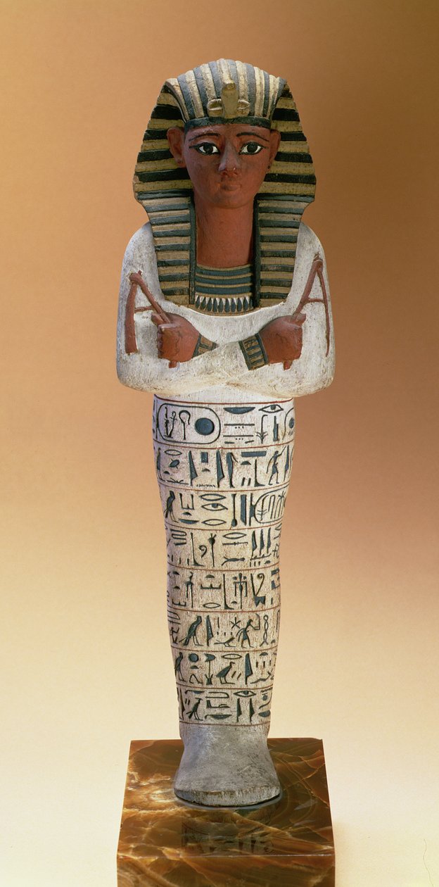 Shabti postava Ramesse IV, Nová říše (štukované a malované dřevo) od Egyptian 20th Dynasty