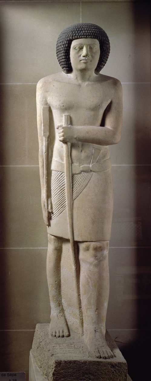 Socha Sepa, Stará říše (malovaný vápenec) od Egyptian 3rd Dynasty