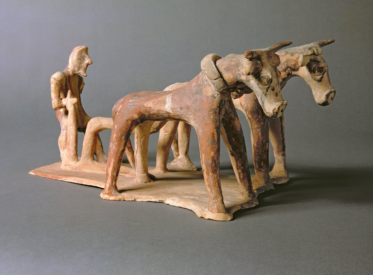 Dělník, z hrobky princezny Nefertiabet, Stará říše (hlína) od Egyptian 4th Dynasty