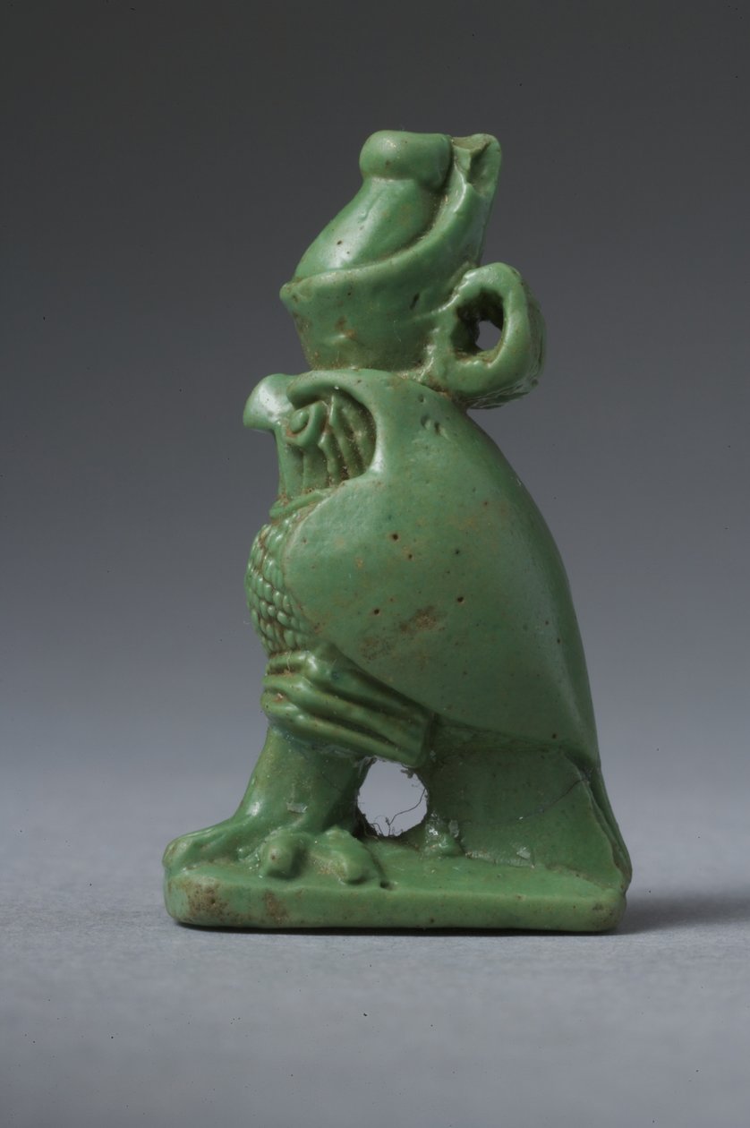 Amulet sokola (fajáns) od Egyptian Ptolemaic Period
