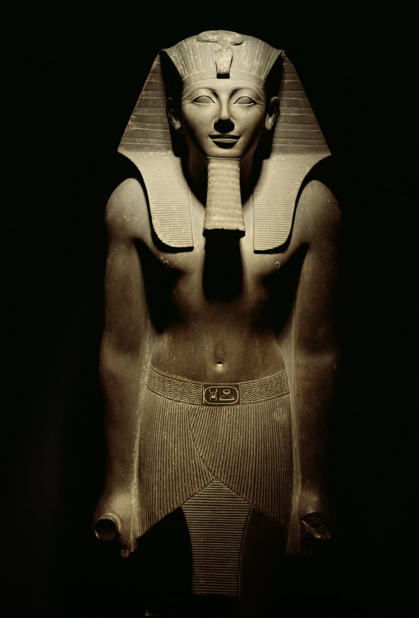 Tuthmosis III (asi 1490-39 př.nl) (čedič) od Egyptian 18th Dynasty