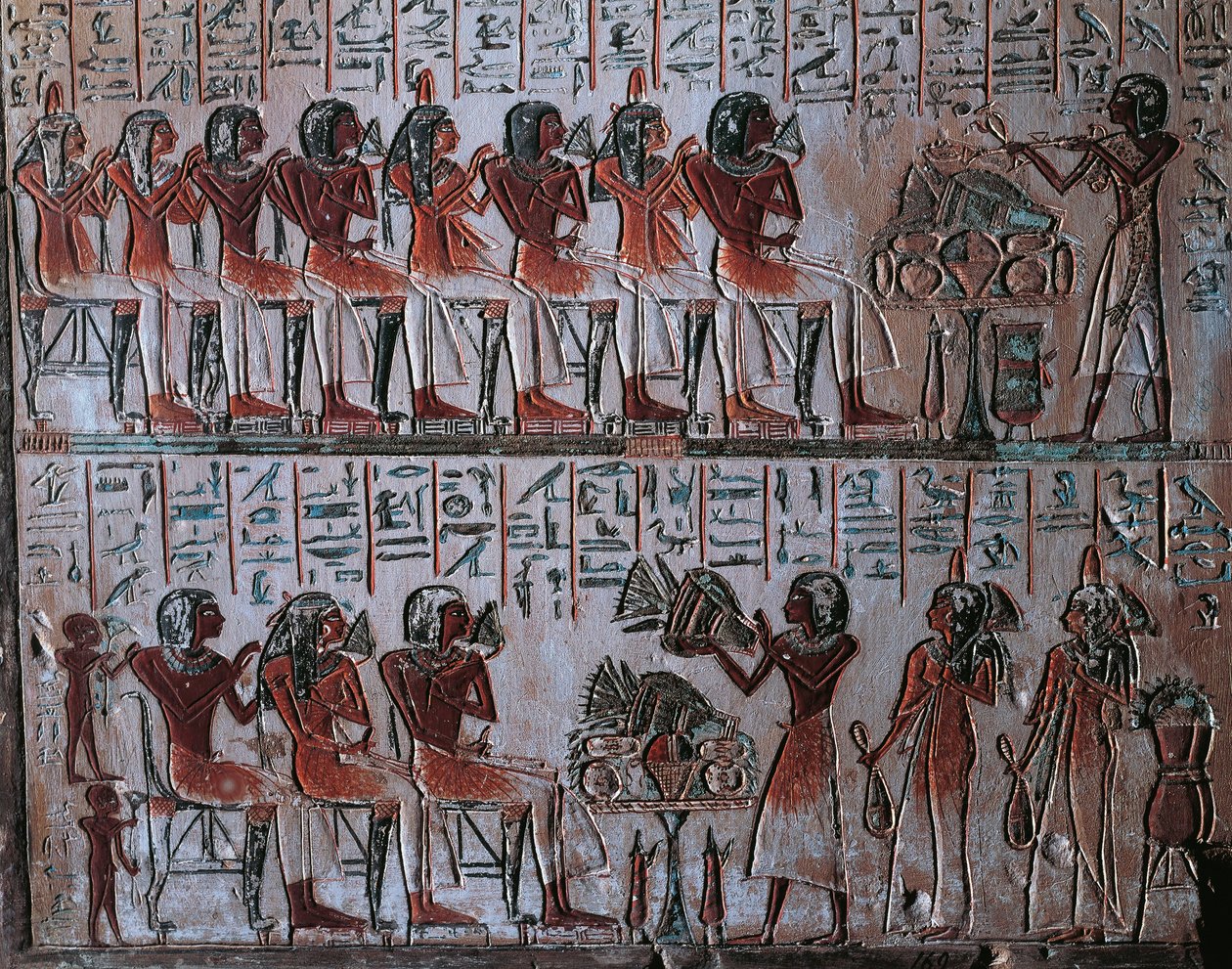 Detail stély Kara od Egyptian 19th Dynasty
