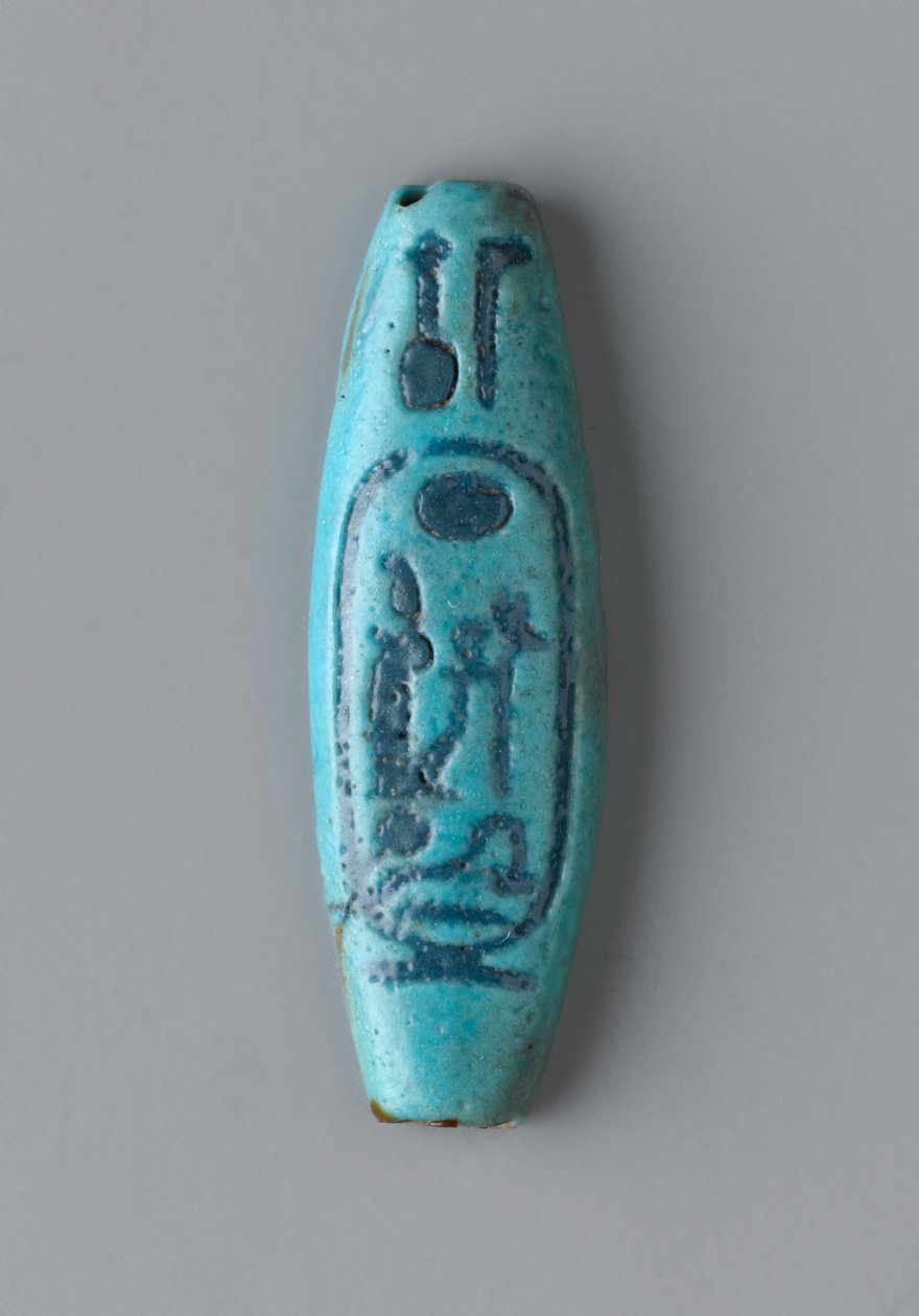 Podlouhlý oválný korálek, Nová říše (fajáns) od Egyptian 19th Dynasty