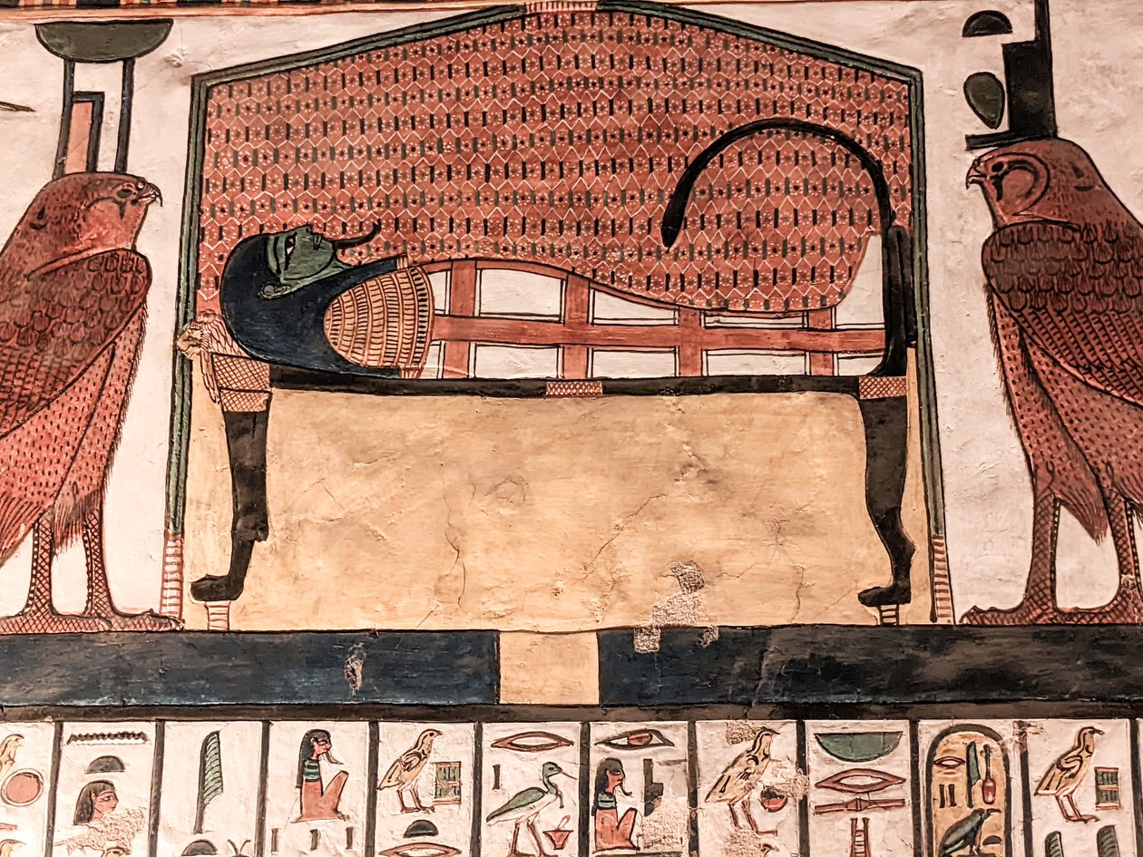 Horus Tomb Nefertari (nástěnná malba) od Egyptian 19th Dynasty