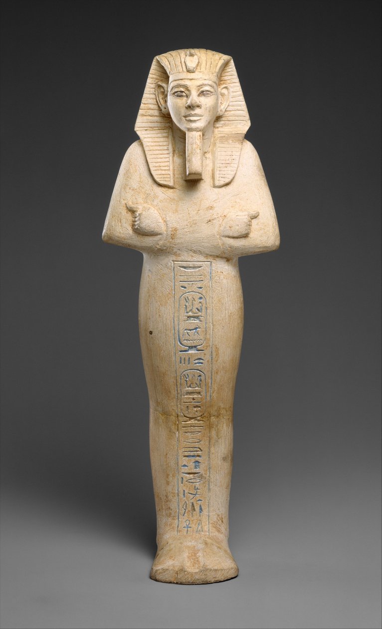 Shabti z Merneptahu, cca 1213–03 př. n. l. (vápenec) od Egyptian 19th Dynasty