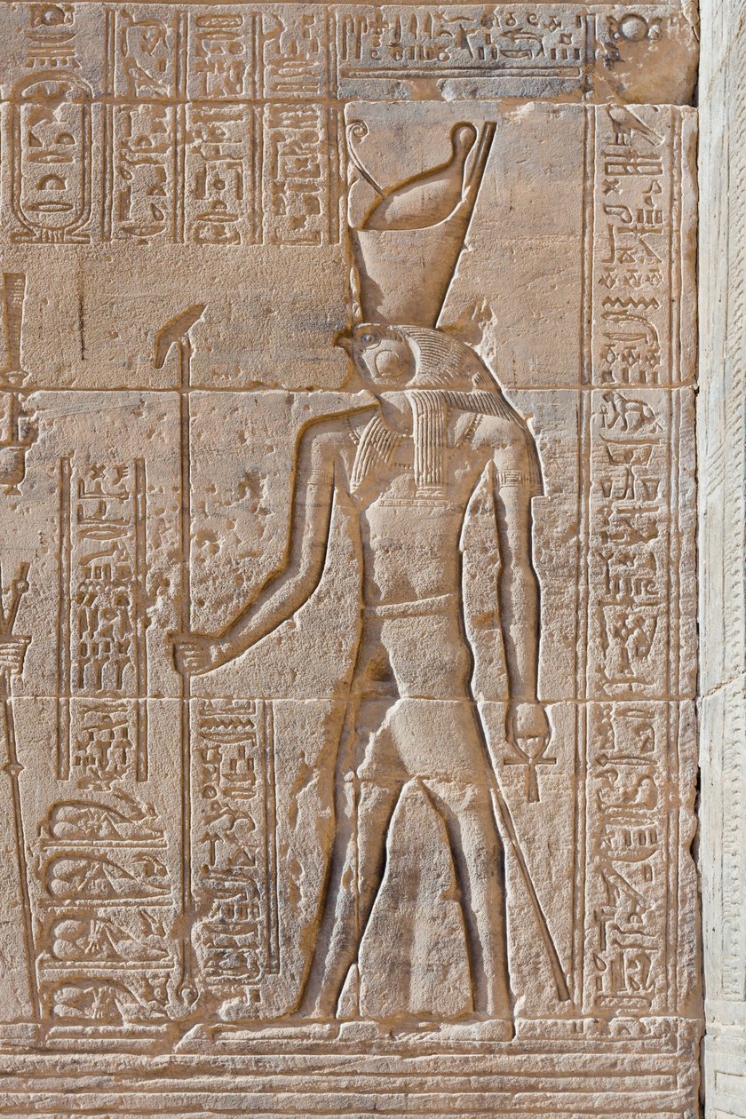 Reliefit Philaen temppelissä, Aswanissa, Egyptissä od Egyptian 30th Dynasty