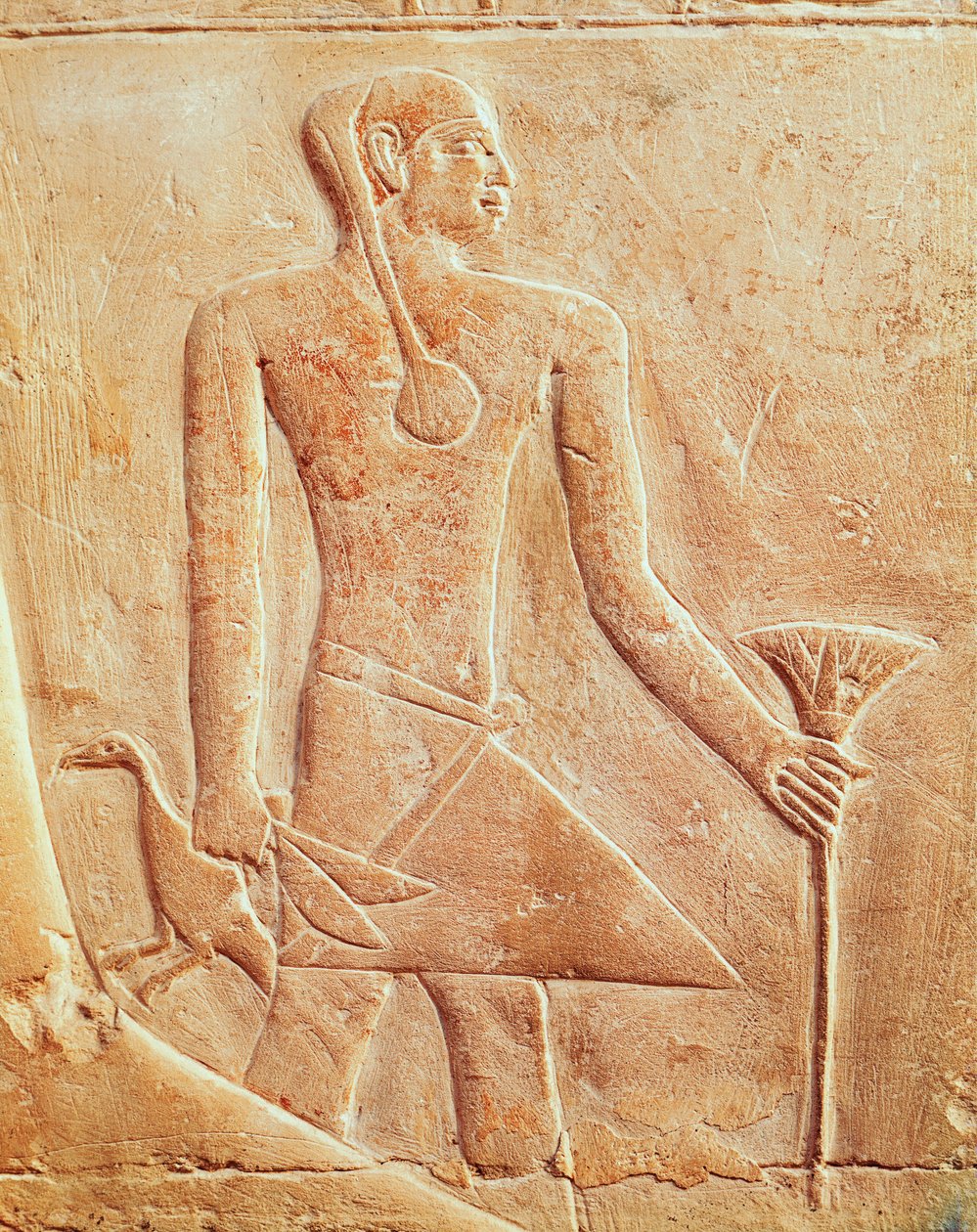 Sluha a pták, úleva od Egyptian 5th Dynasty