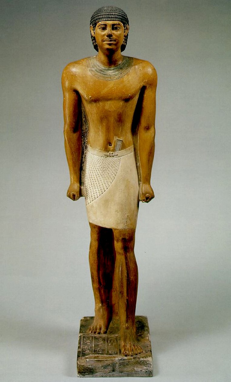 Atjema Standing (malovaný vápenec) od Egyptian 6th Dynasty