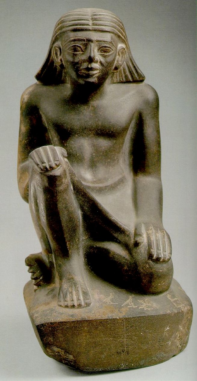 Sedící princ Tjau (šedá skála) od Egyptian 6th Dynasty