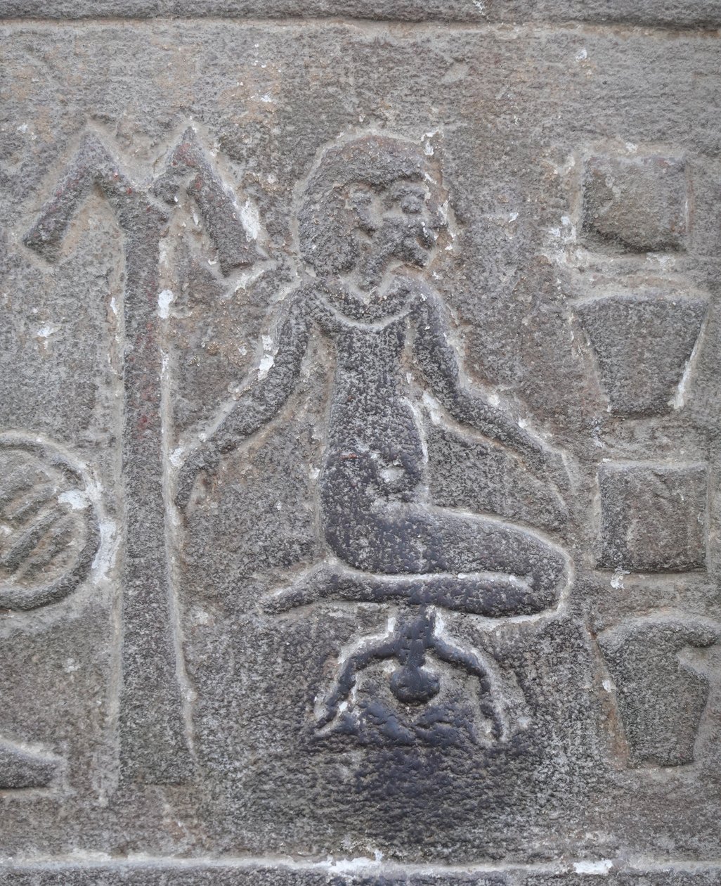 Rodící žena, chrám Kom Ombo (reliéf) od Egyptian Egyptian