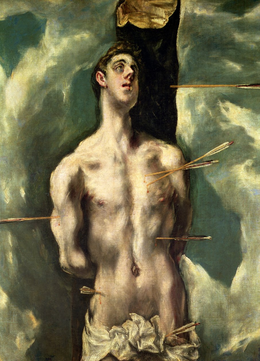 Svatý Šebestián, asi 1600-25 od El Greco